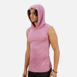 Mauve Sleeveless Compression Hoodie