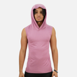 Mauve Sleeveless Compression Hoodie