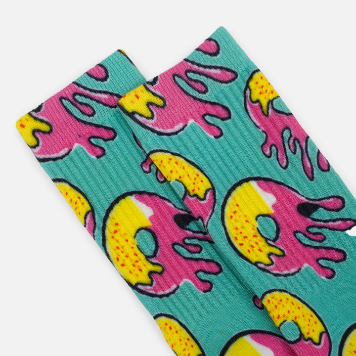 Meltdown Donuts Crew Socks