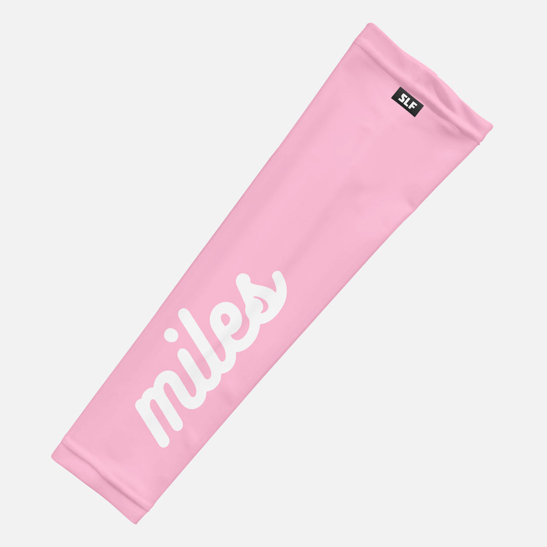 Miles Club Pink Running Sleeves - Pair