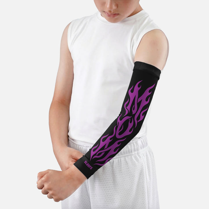 Mom Hot Rod Flame Kids Arm Sleeve