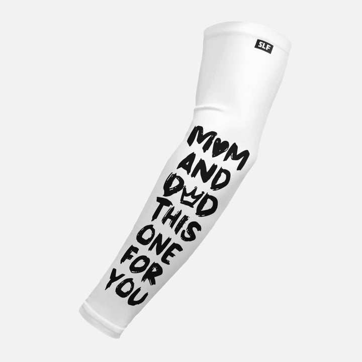 Mom and Dad White Arm Sleeve