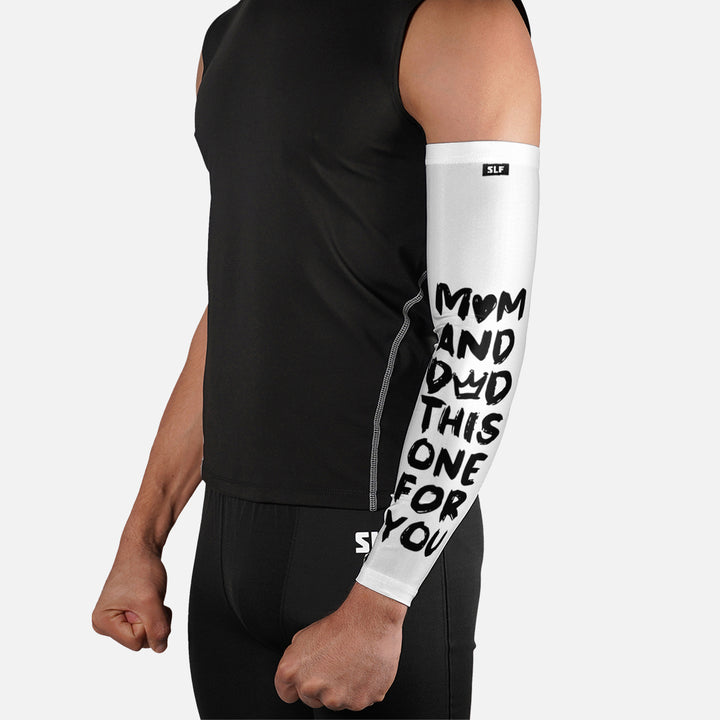 Mom and Dad White Arm Sleeve