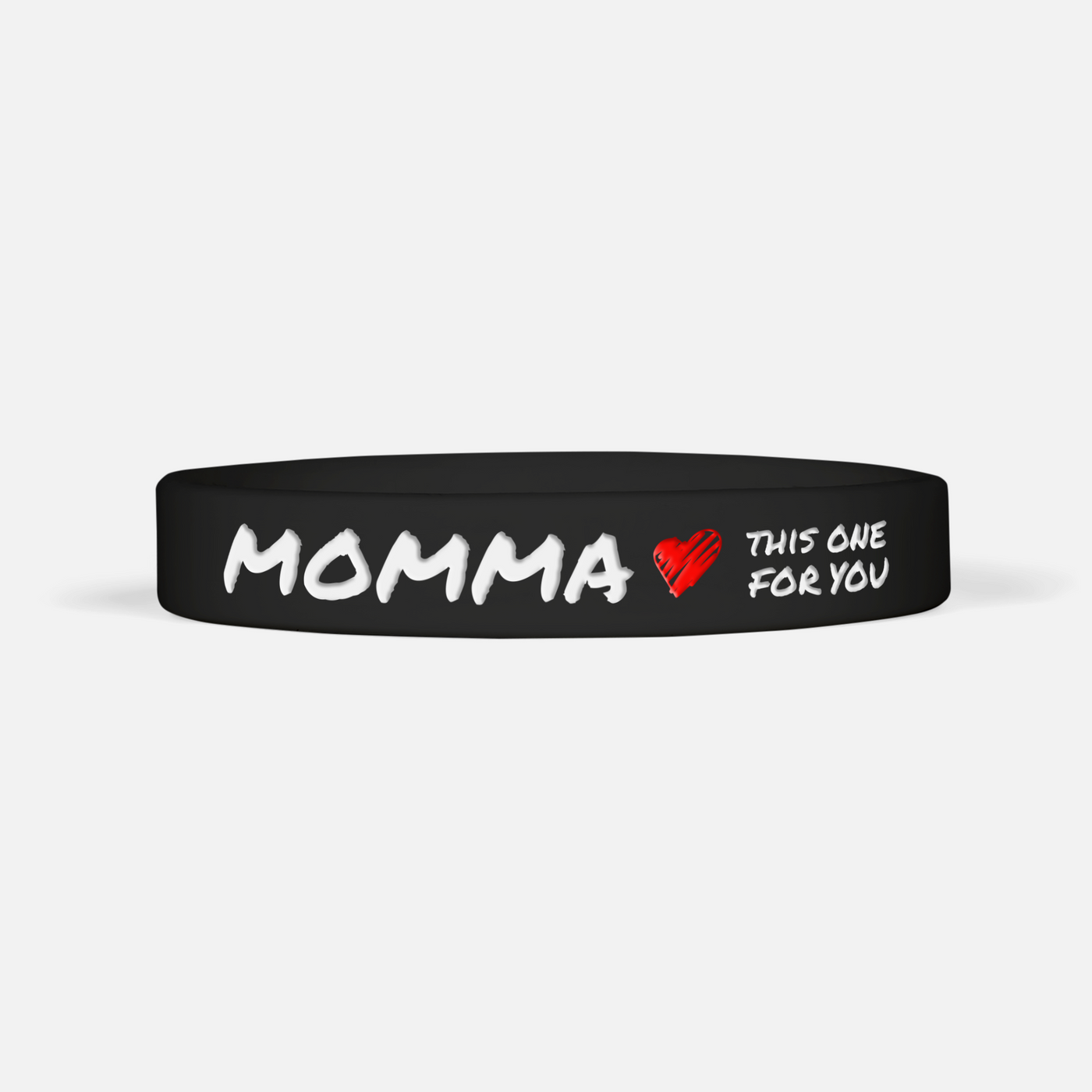 Momma Black Motivational Wristband