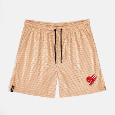 Momma Heart Patch Shorts - 7"