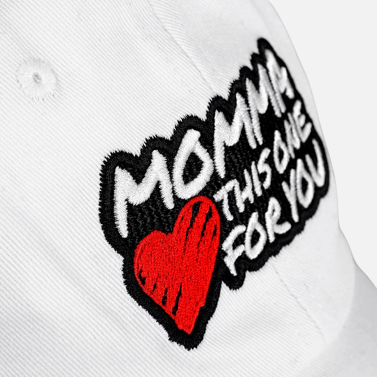 Momma White Dad Hat