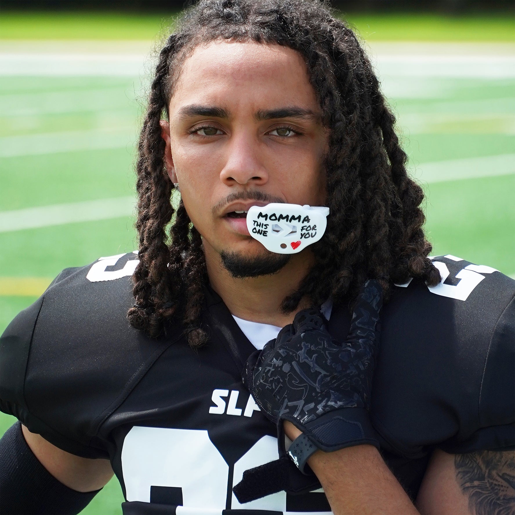 Momma White Football Mouthguard – SLEEFS