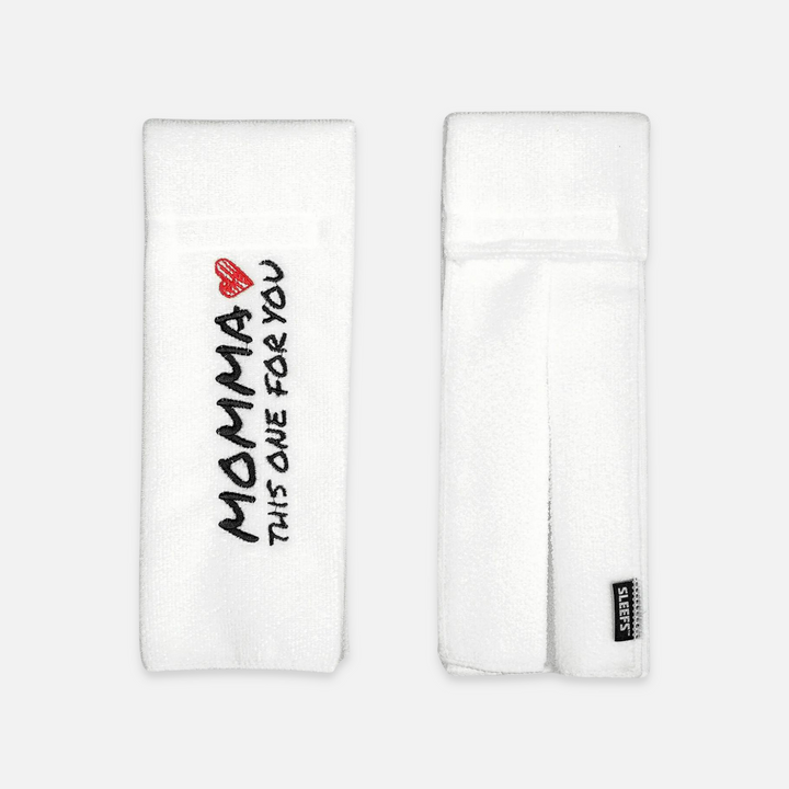 Momma White Football Towel