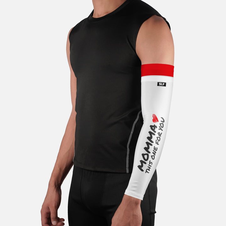 Momma White Red Double Arm Sleeve