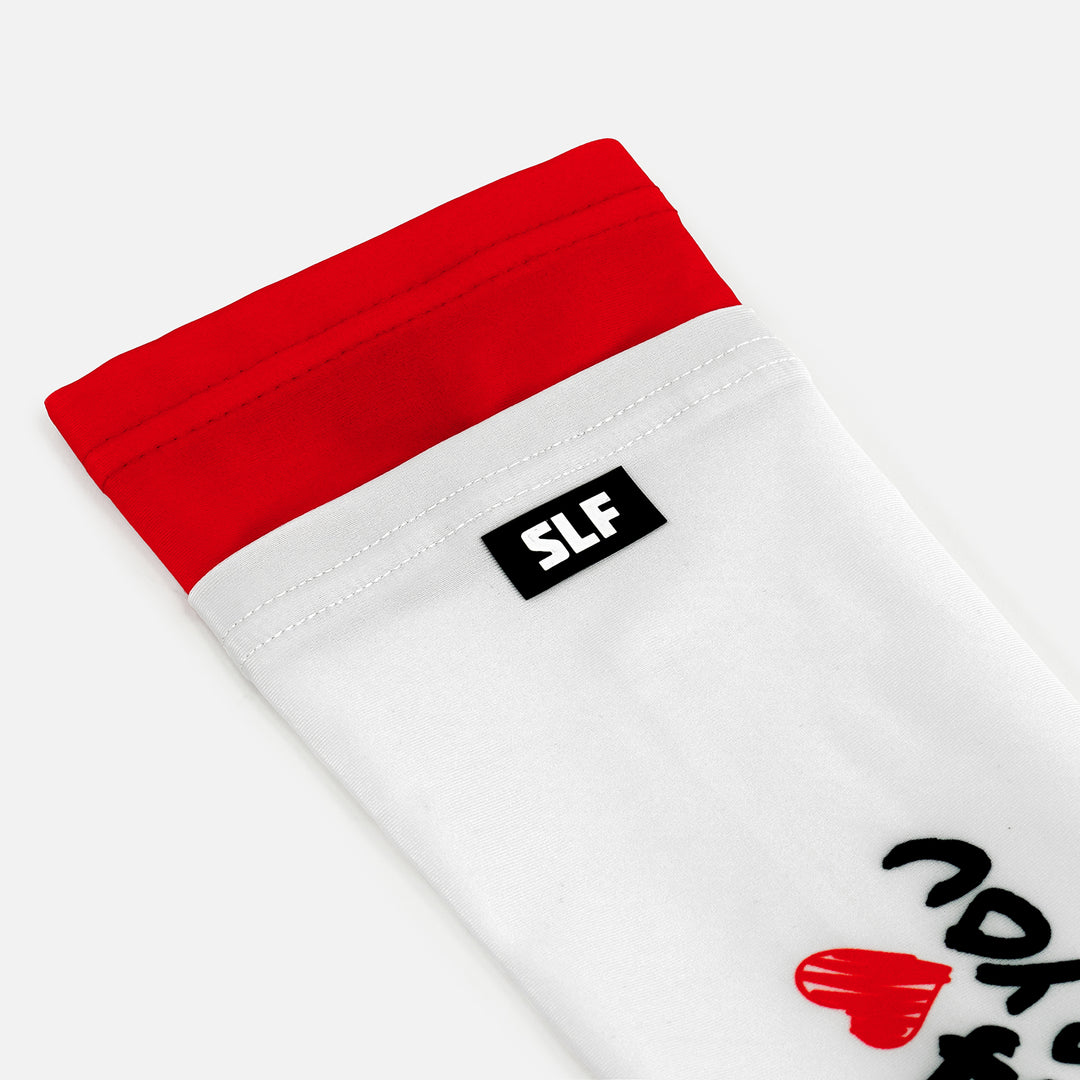 Momma White Red Double Arm Sleeve