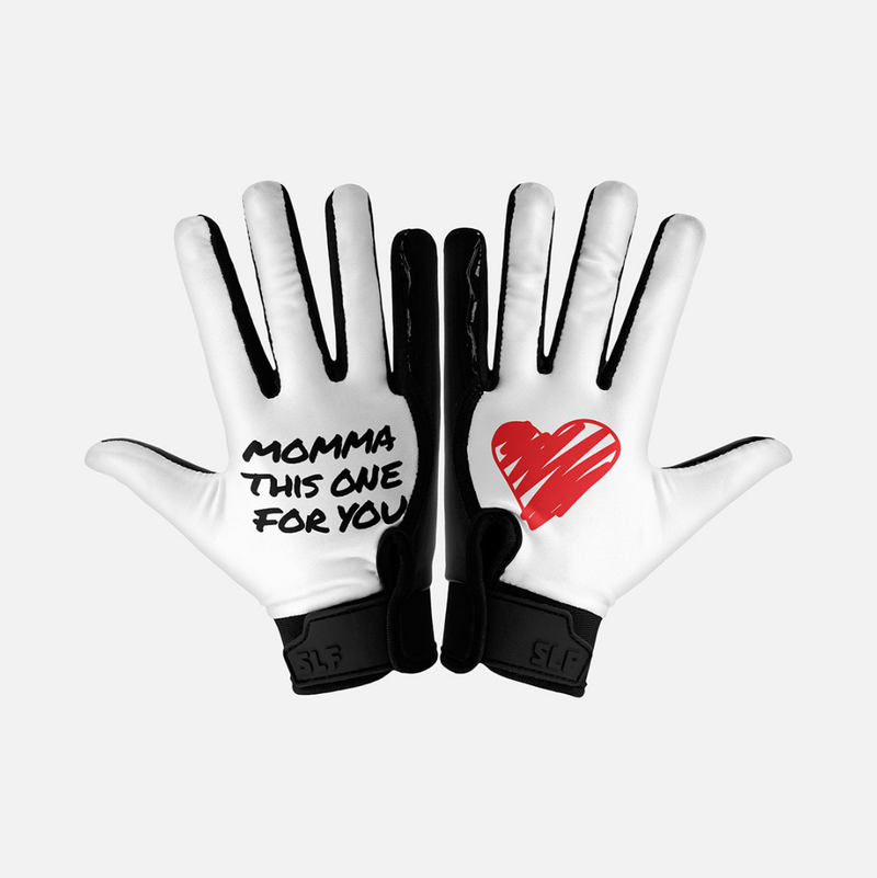 Momma This One For You Sticky Kids Football Receiver Gloves