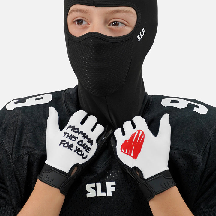 Momma This One For You Sticky Kids Football Receiver Gloves
