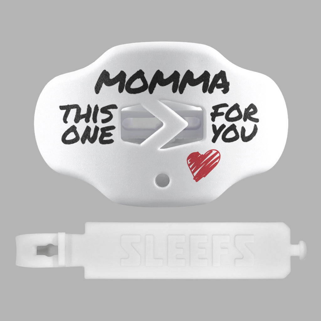 Momma White Football Mouthguard – SLEEFS