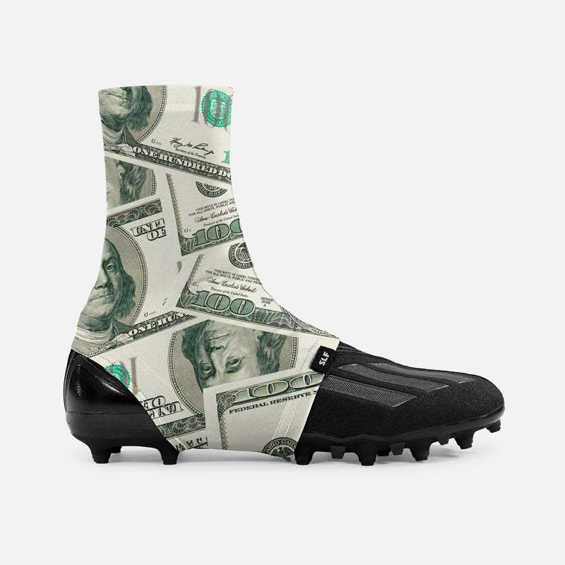 Money Benjamins Spats / Cleat Covers