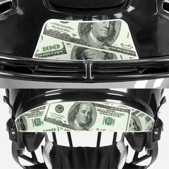 Money Benjamins Riddell Speedflex Front and Back Bumper Sticker Kit