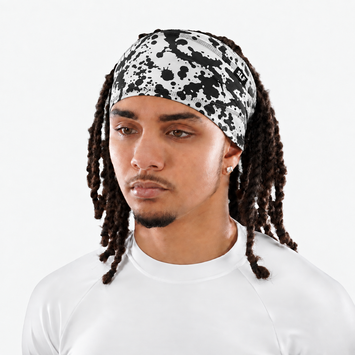 Splatter Monochrome Skull Wrap