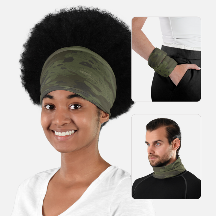 Moon Camo Rebel Green Neck Gaiter