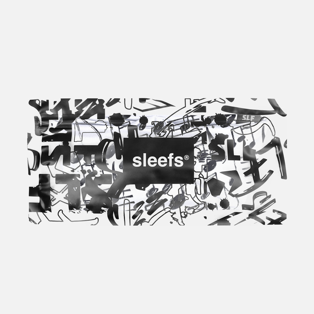 Musical Notes White Black Headband