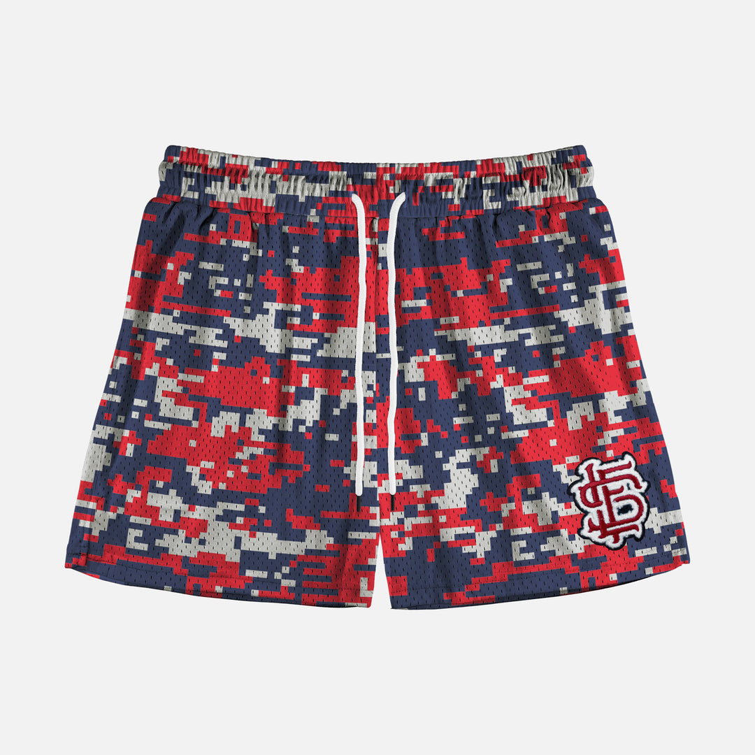Muted Color Digi Camo Shorts - 5"