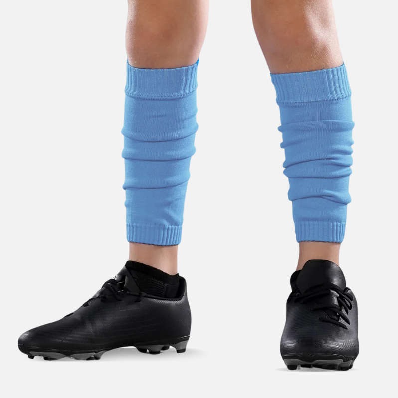 Muted Sky Blue Scrunchie Leg Sleeves