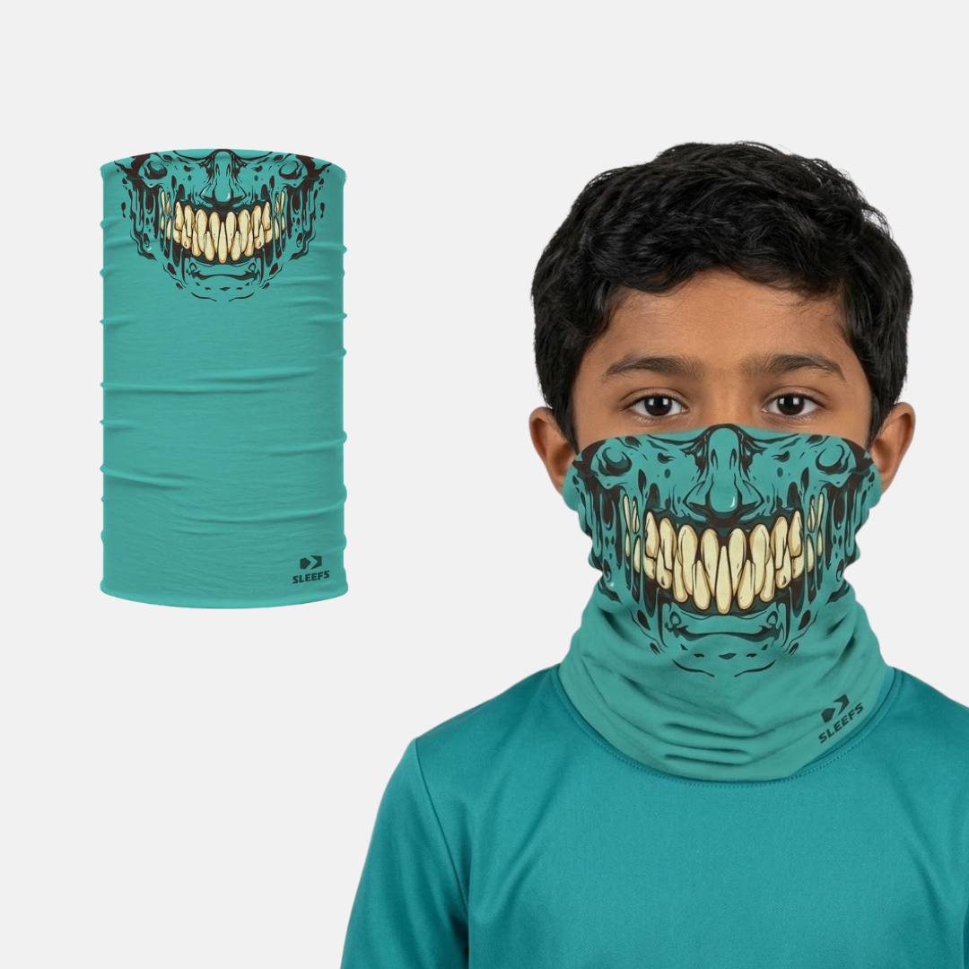 Teal Slime Kids Neck Gaiter – SLEEFS