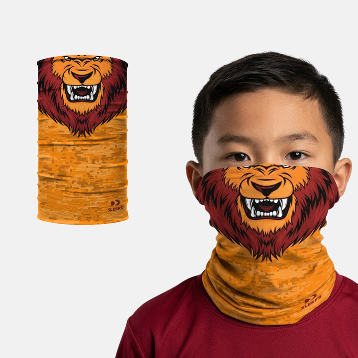 Lion Cartoon Kids Neck Gaiter