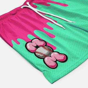 Neon Drip Magenta Aquamarine