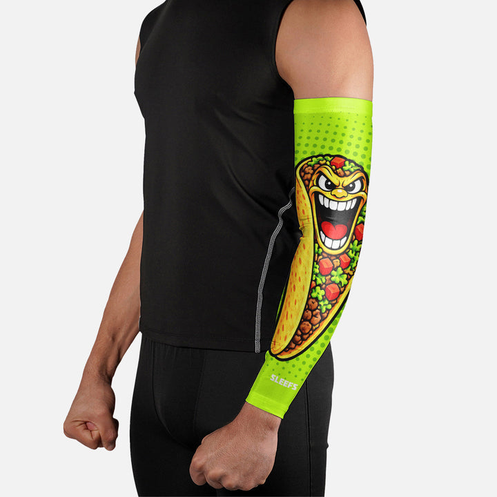 Neon Lime Fiesta Taco Arm Sleeve