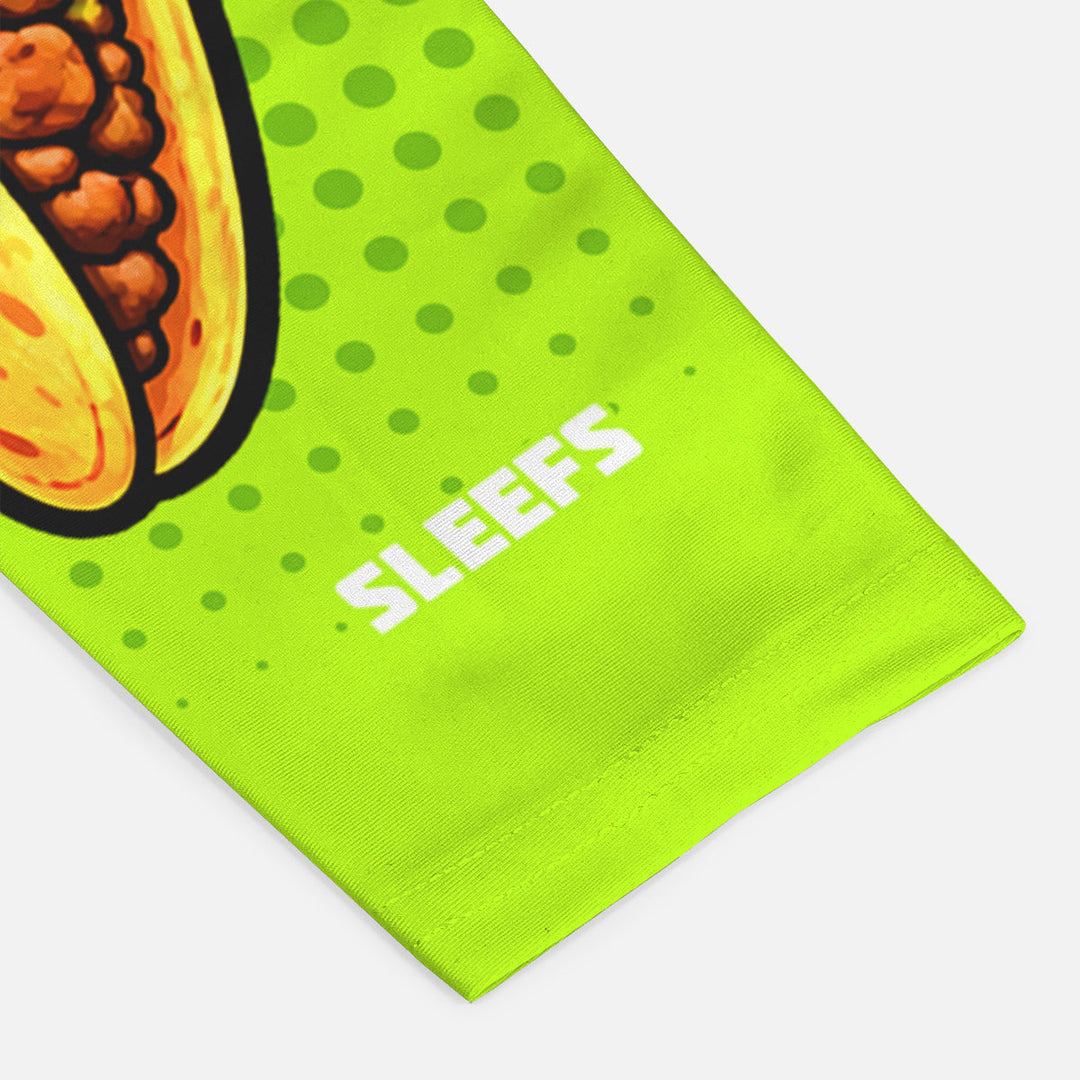 Neon Lime Fiesta Taco Arm Sleeve