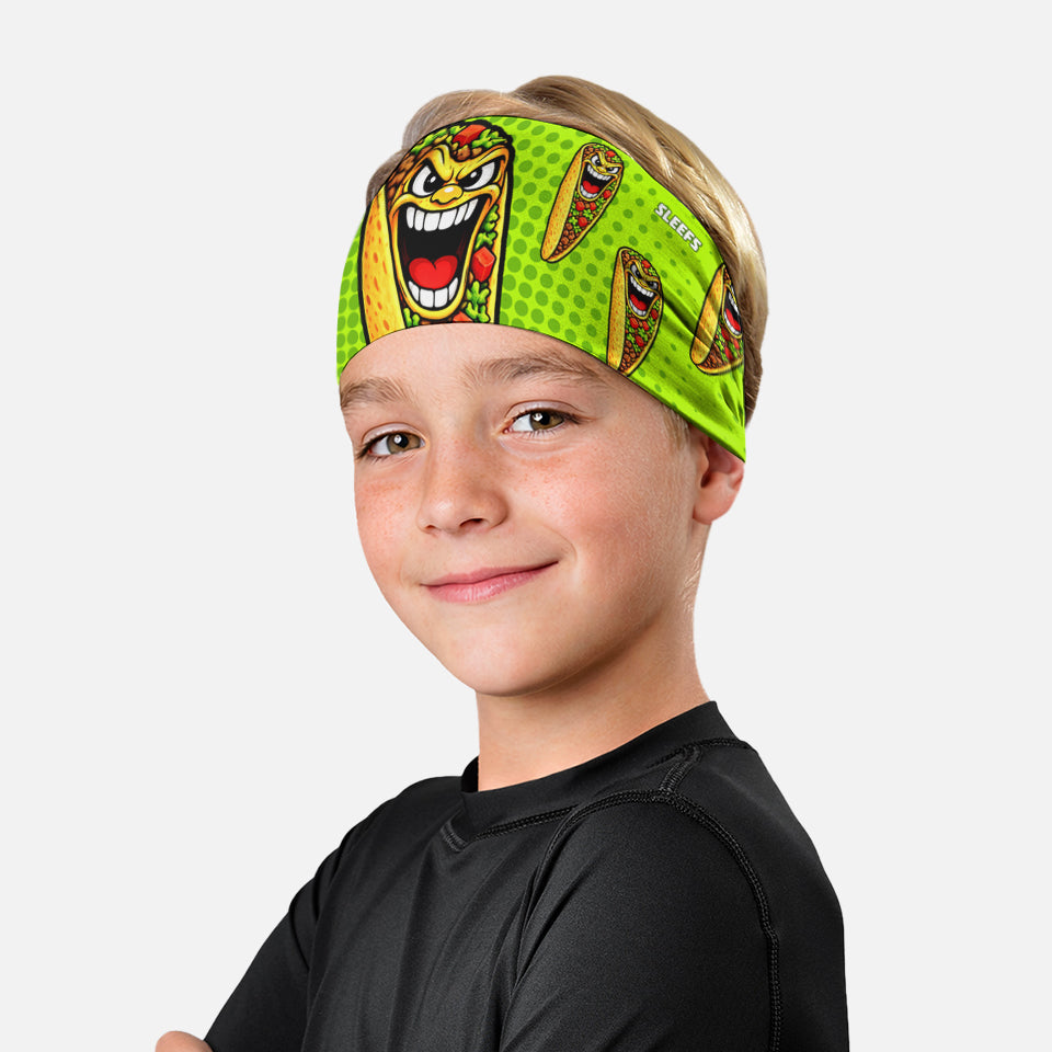Neon Lime Fiesta Taco Kids Headband