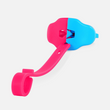 Neon Pink Blue Color Clash Football Mouthguard