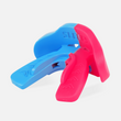 Neon Pink Blue Color Clash Football Mouthguard