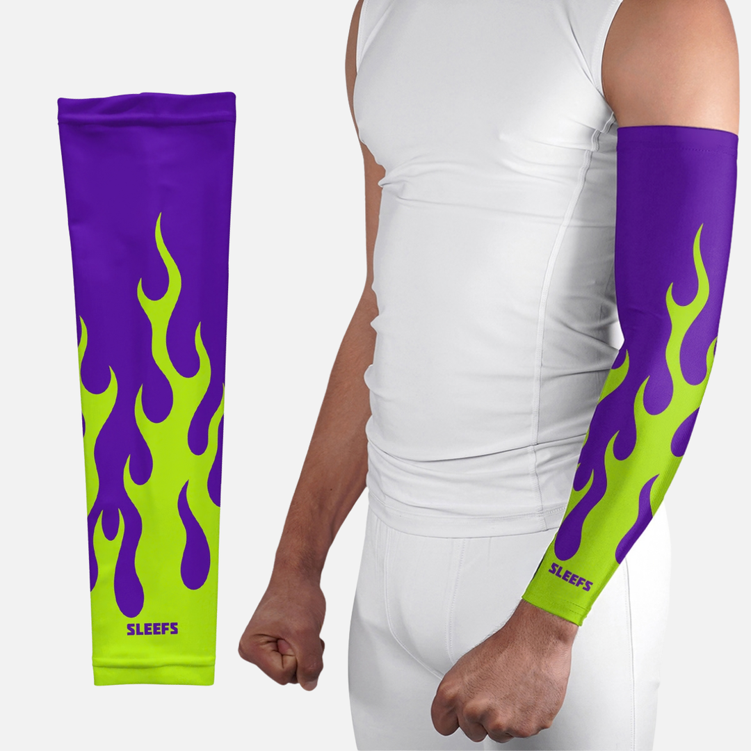 Neon Green Fire Arm Sleeve