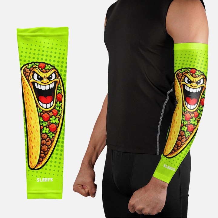 Neon Lime Fiesta Taco Arm Sleeve