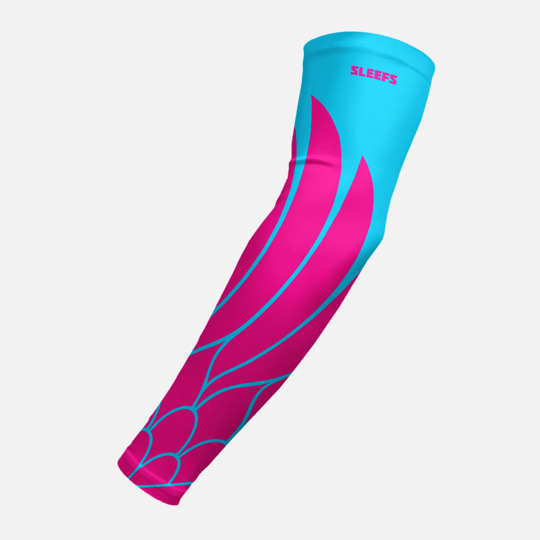 Neon Wings Blue and Yellow Arm Sleeves Pair