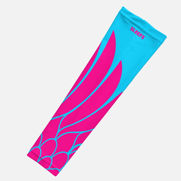 Neon Wings Blue and Yellow Arm Sleeves Pair
