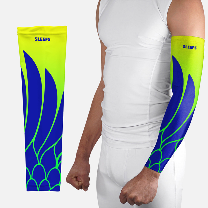 Neon Wings Green and Pink Arm Sleeves Pair