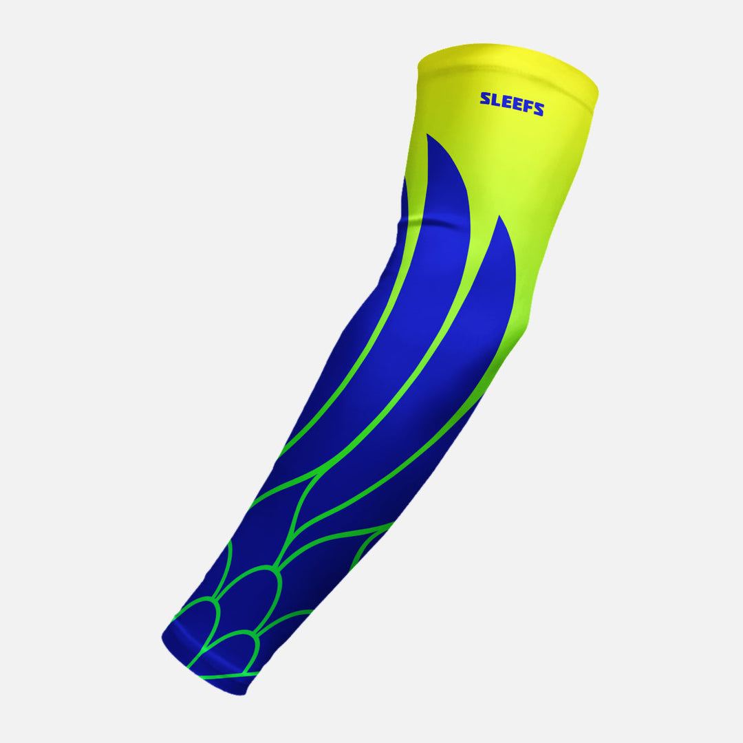 Neon Wings Green and Pink Arm Sleeves Pair