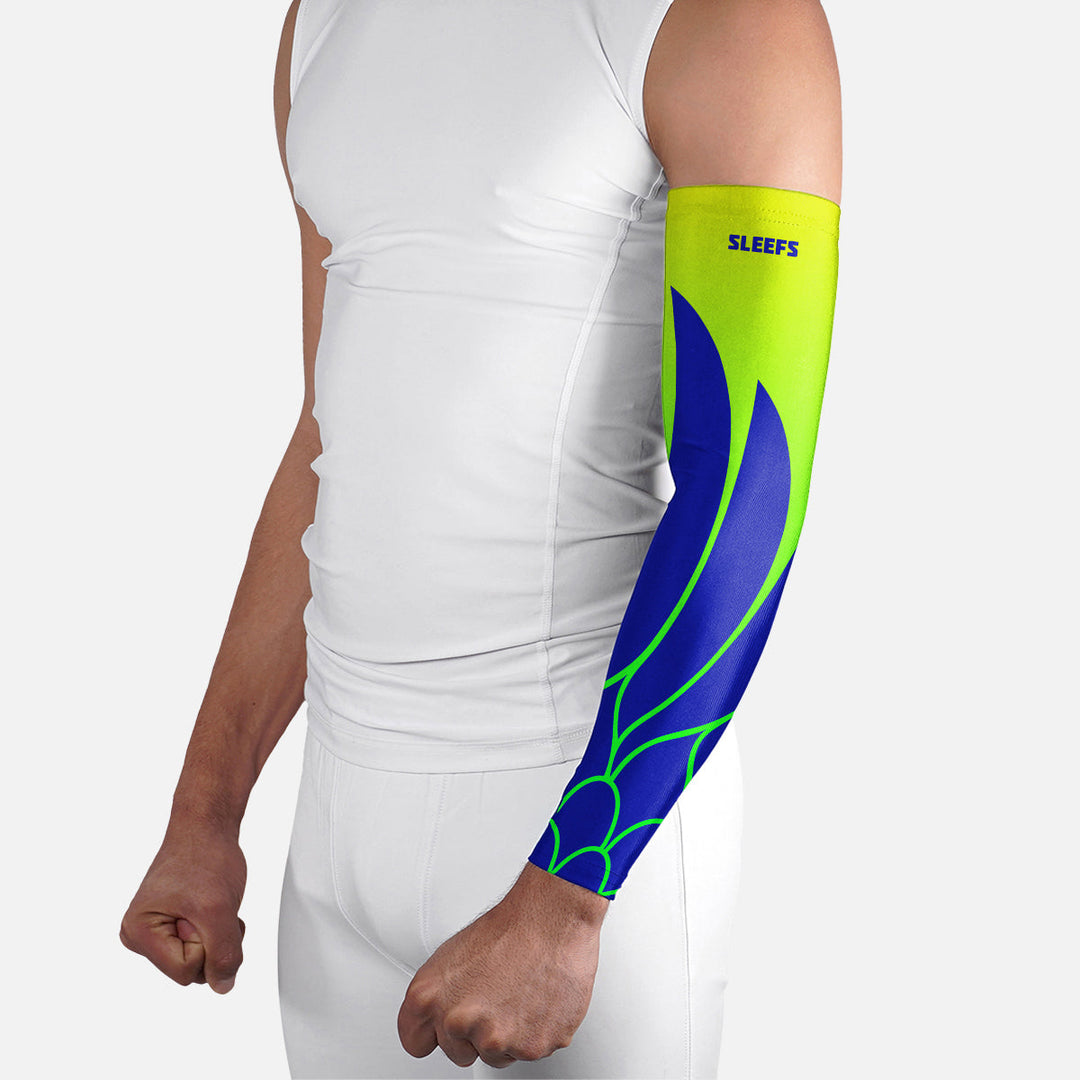 Neon Wings Green and Pink Arm Sleeves Pair