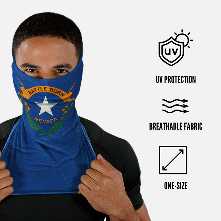 Nevada State Flag Neck Gaiter