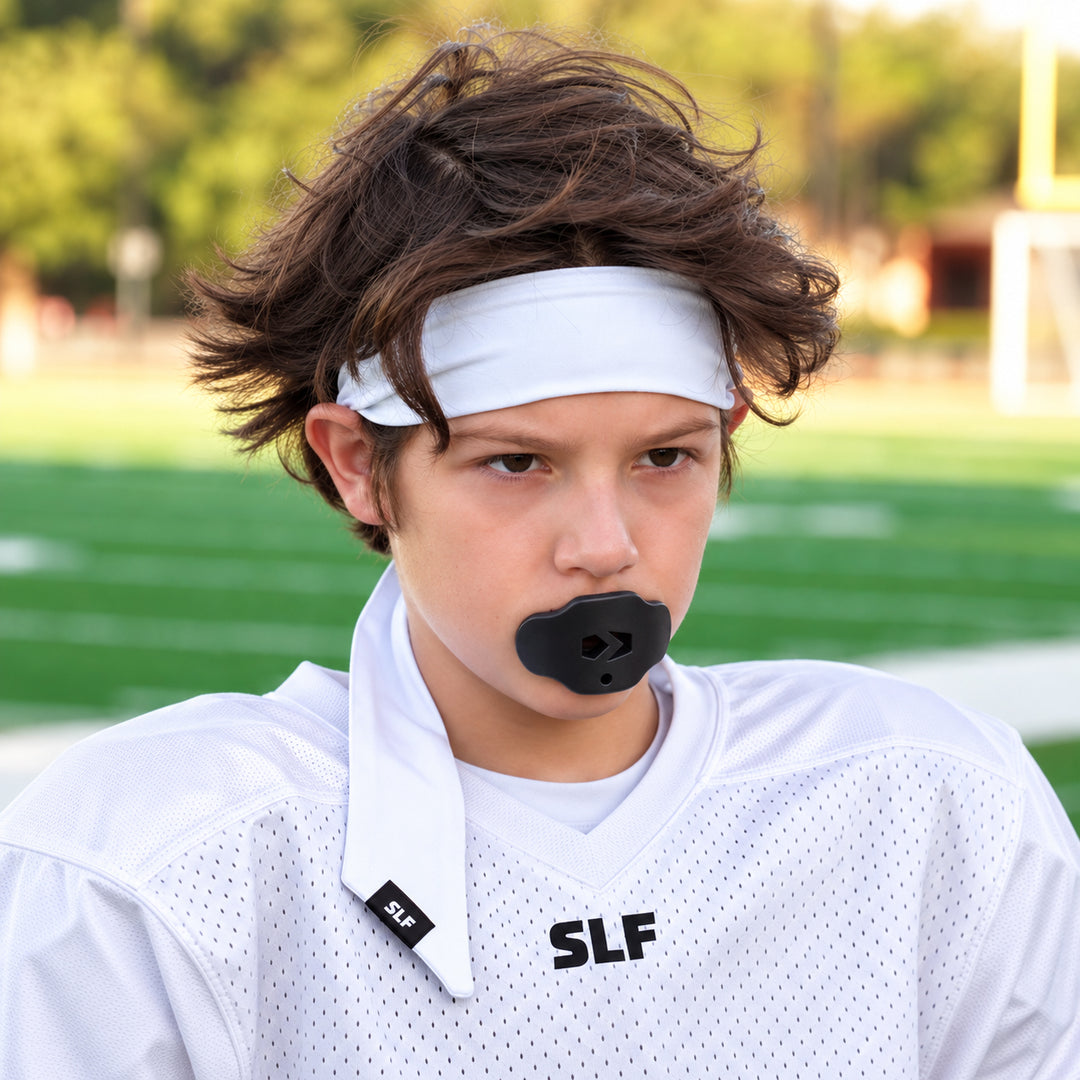 Black Kids Soft Football Mouthguard