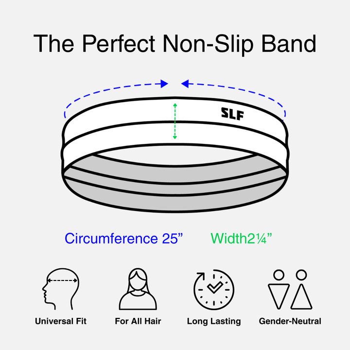 Black Non-Slip Elastic Headband