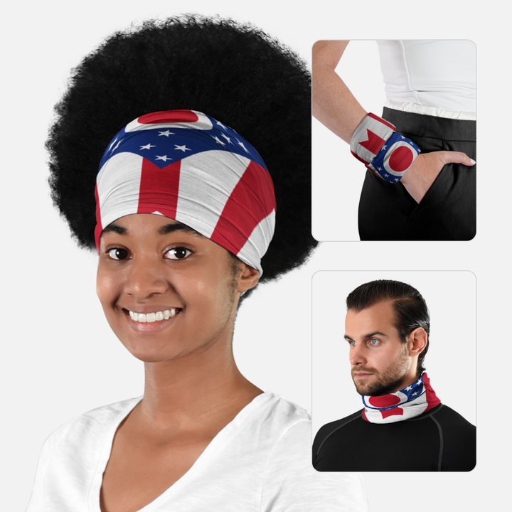 Ohio State Flag Neck Gaiter