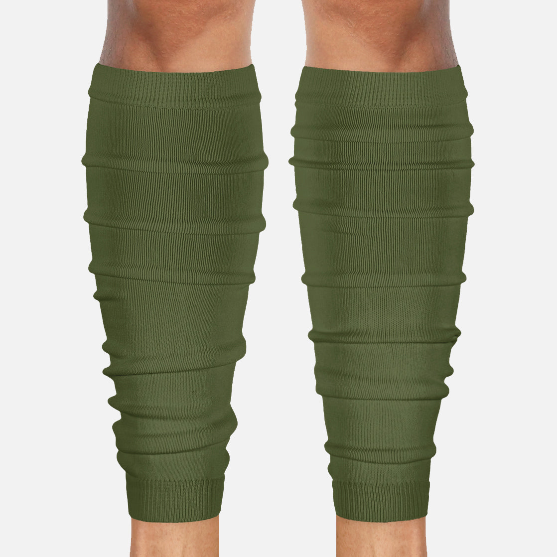 Olive Green Scrunchie Leg Sleeves