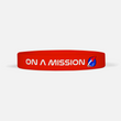 On a Mission Red Alarm Motivational Wristband