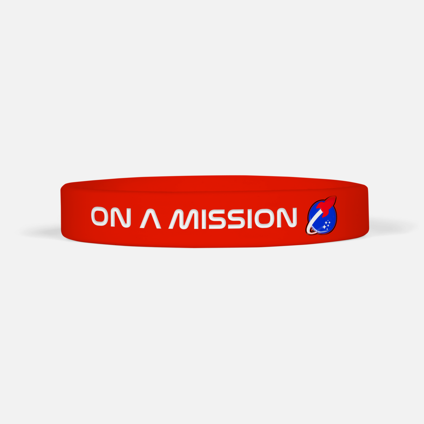 On a Mission Red Alarm Motivational Wristband