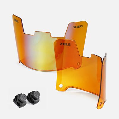 Orange Gold Bifrost Rainbow Helmet Eye-Shield Visor