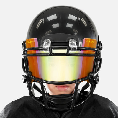 Orange Gold Bifrost Rainbow Helmet Eye-Shield Visor for Kids
