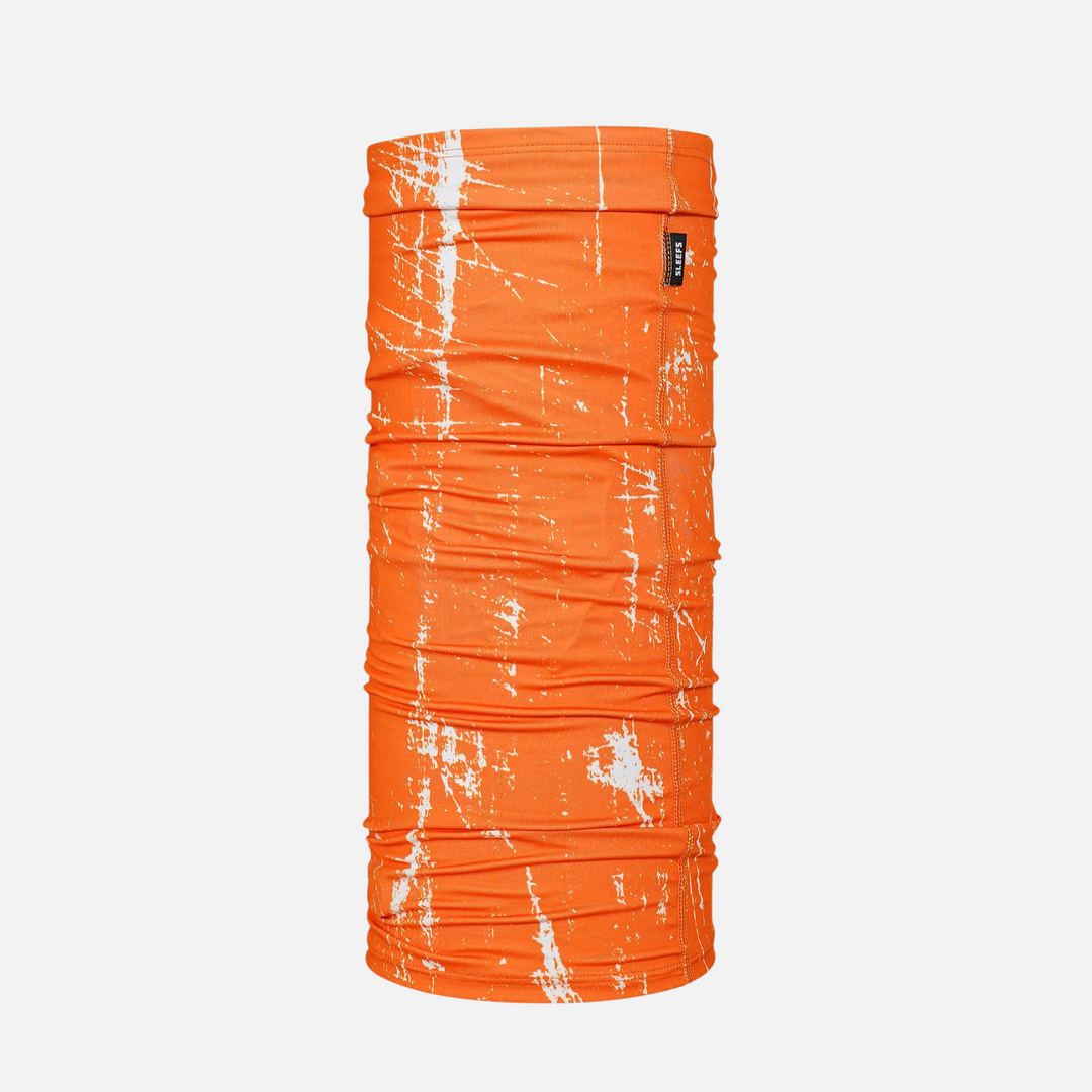 Orange Grunge 2-Layer Neck Gaiter