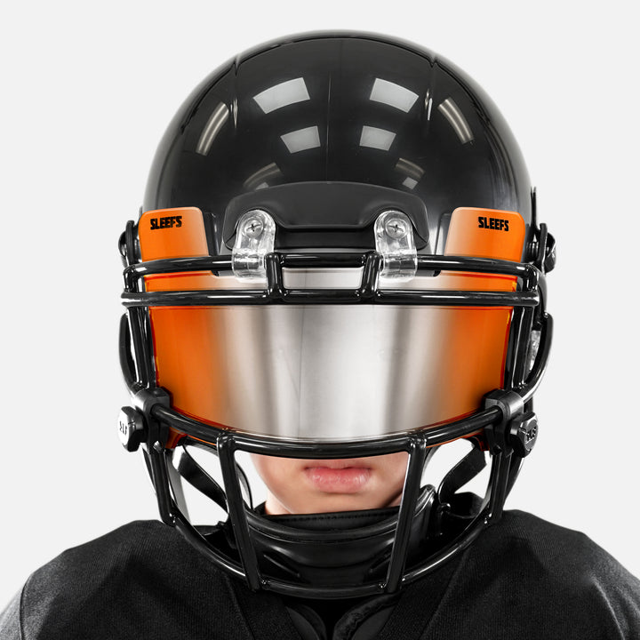 Orange Machine Silver Helmet Eye-Shield Visor for Kids